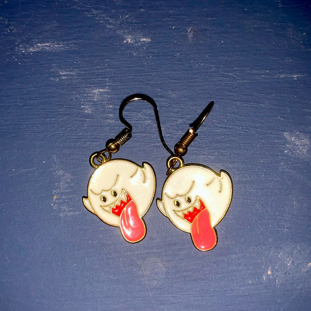 Super Mario Boo Earrings